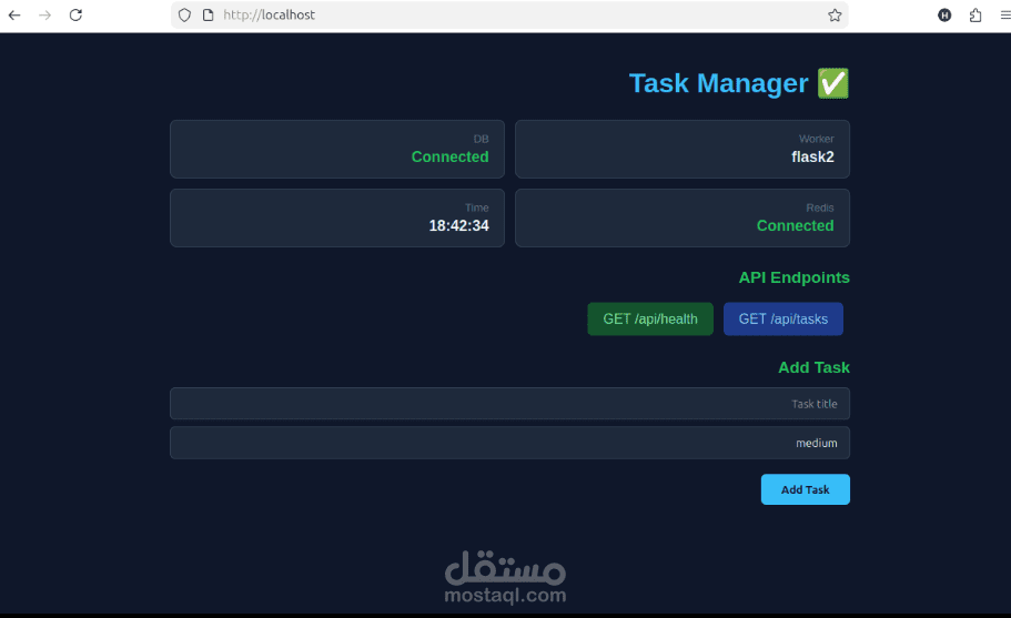Task Manager Docker Project