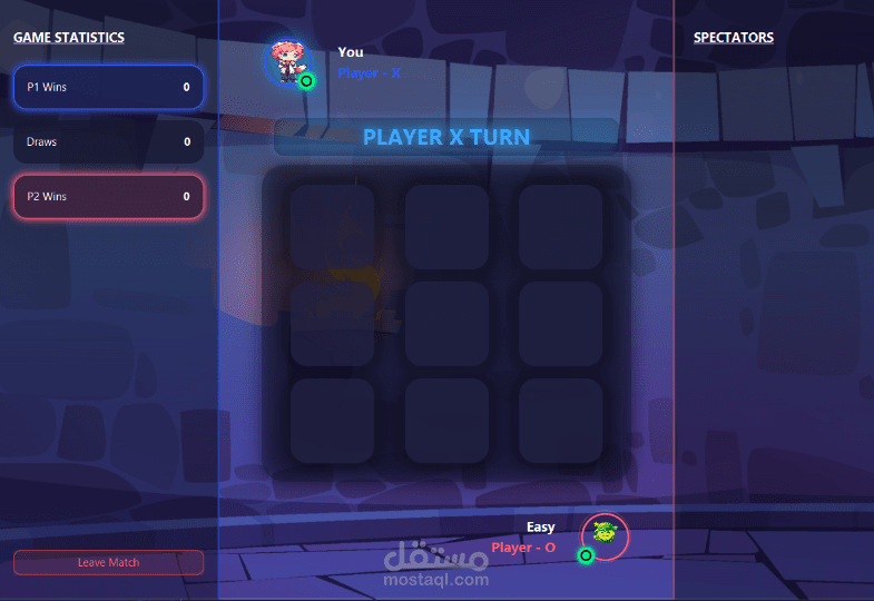 مشروع x o بال java fx