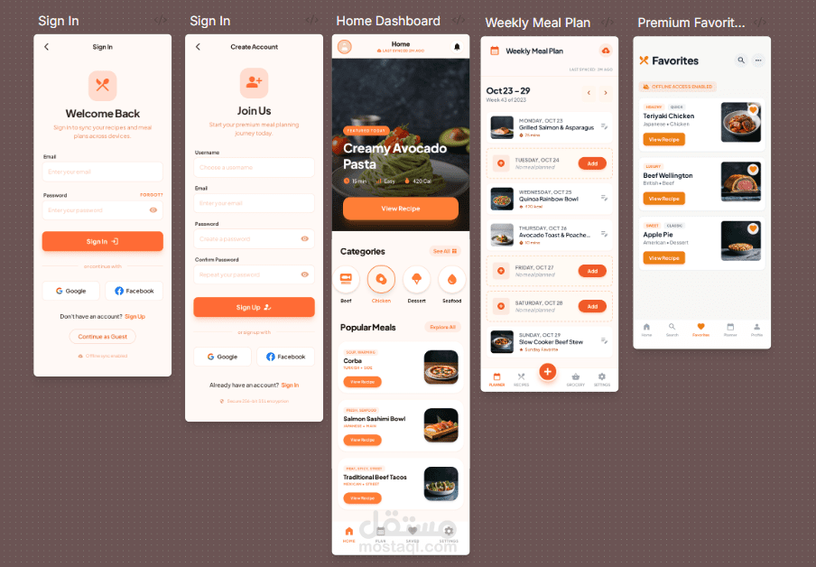 Meal Planner Android Application