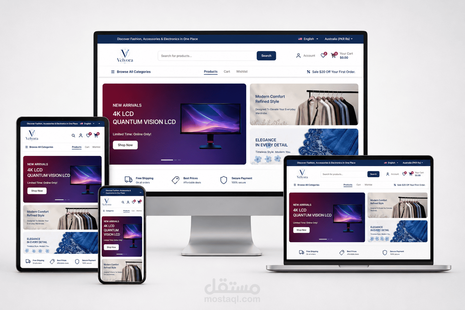 Velvora – Full E-Commerce Web Application | Angular Universal (SSR)