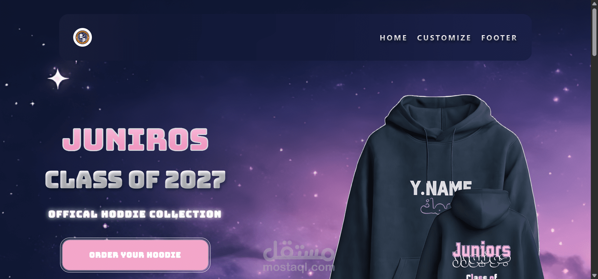 Tailwind CSS ||| RIS Hoodie Modern Landing Page | Glassmorphism UI & High-Performance Tailwind CSS