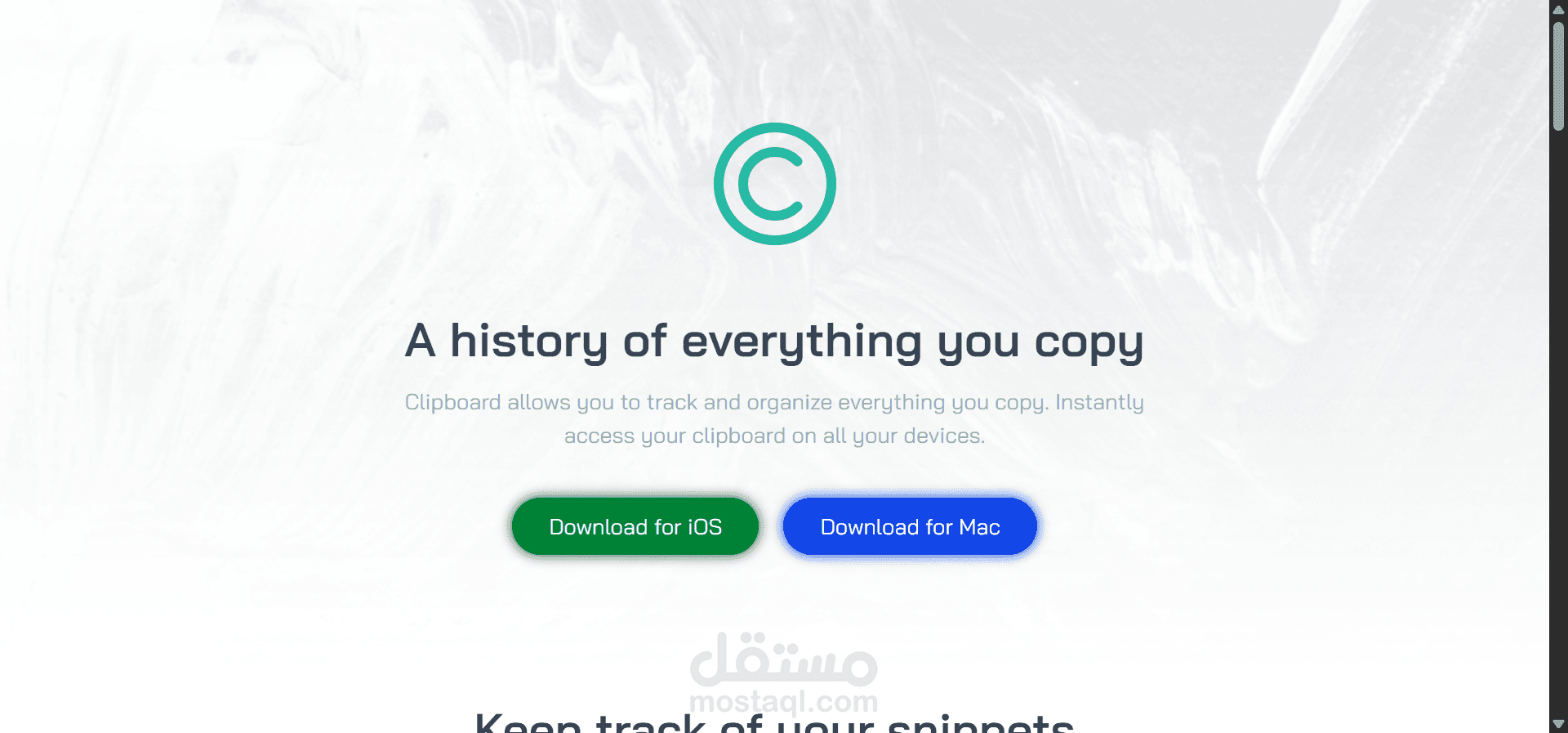 ⚡ Modern Clipboard Landing Page | High-Performance Architecture via Tailwind CSS