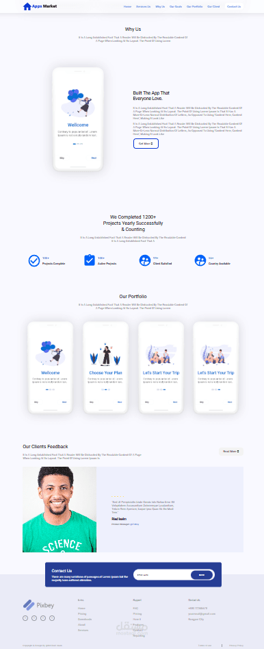 Apps Market Landing Page