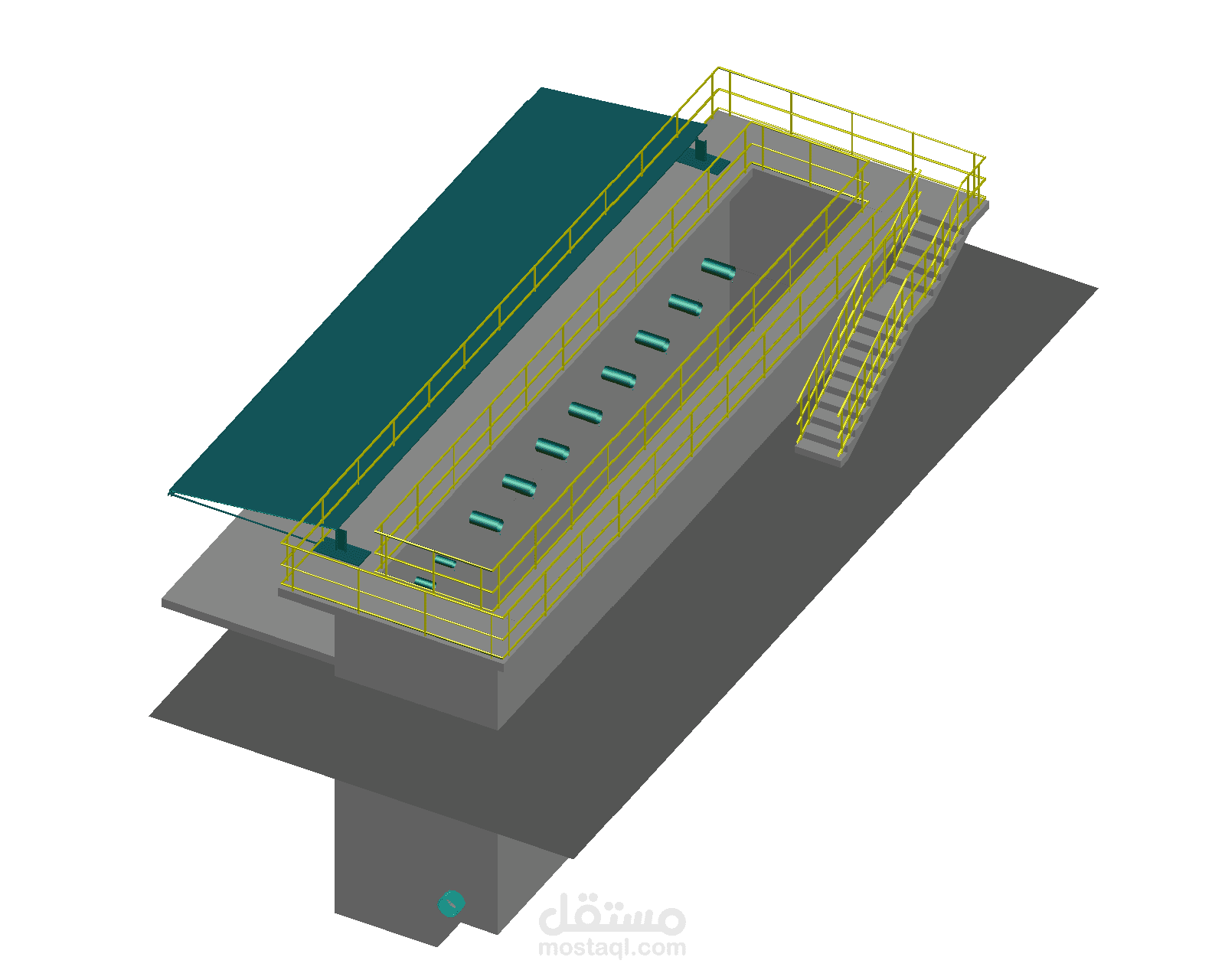 (3D-2D)CIVIL GUIDE OF EXCESS - RETURN SLUDGE PUMPS STATION TANK