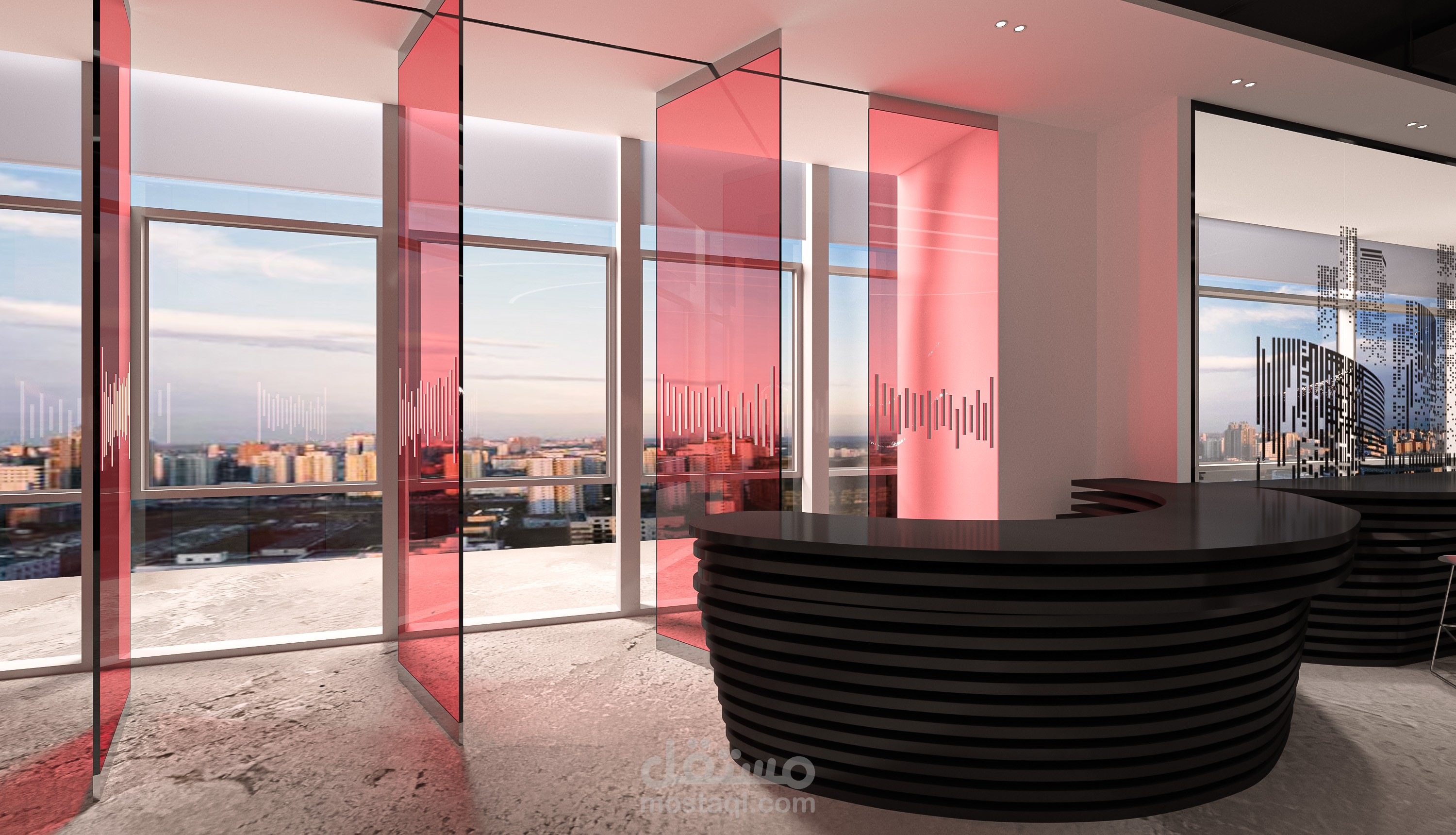 ECHO FORM | Futuristic Luxury Hotel Reception