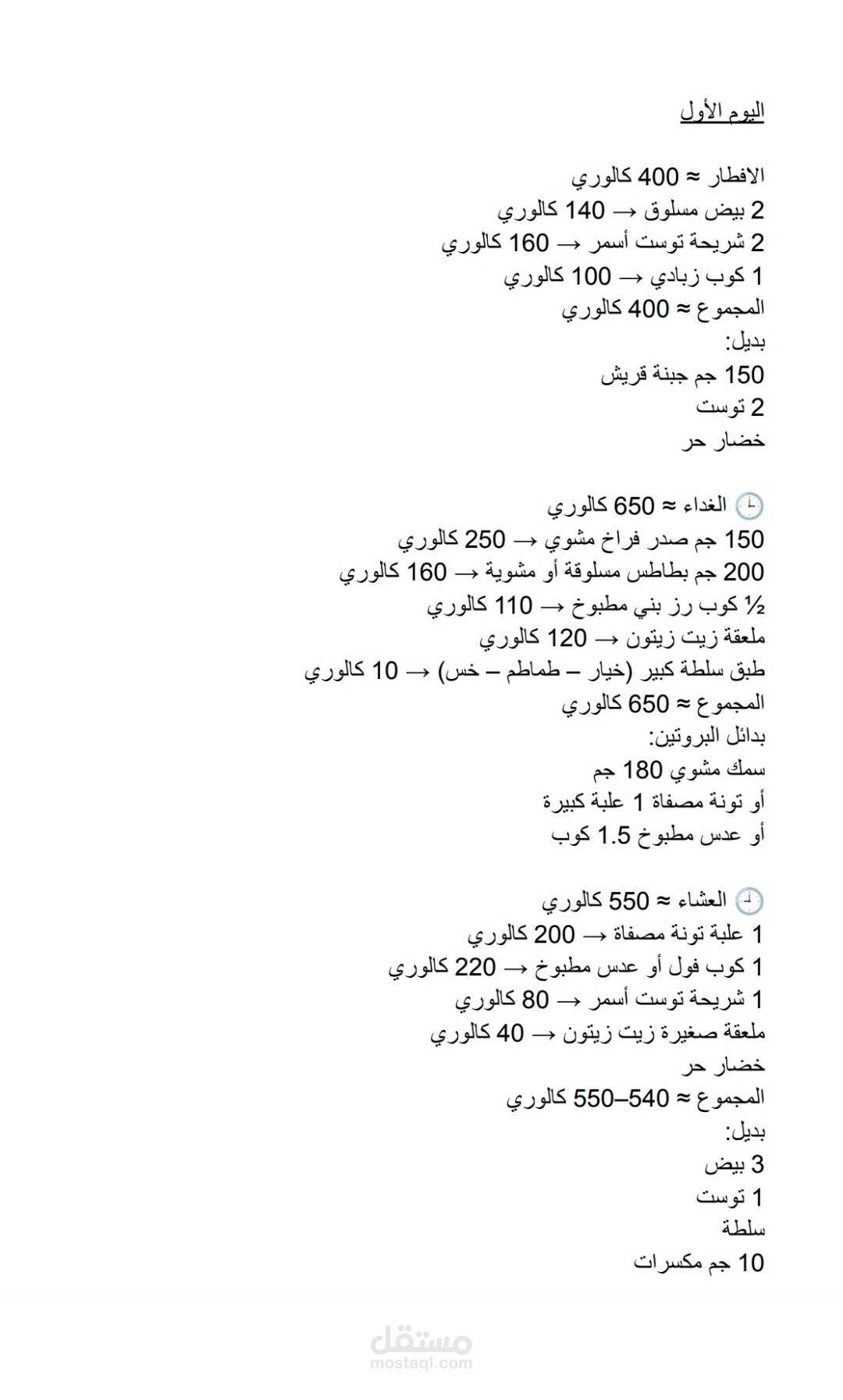 انشاء خطط غذائيه