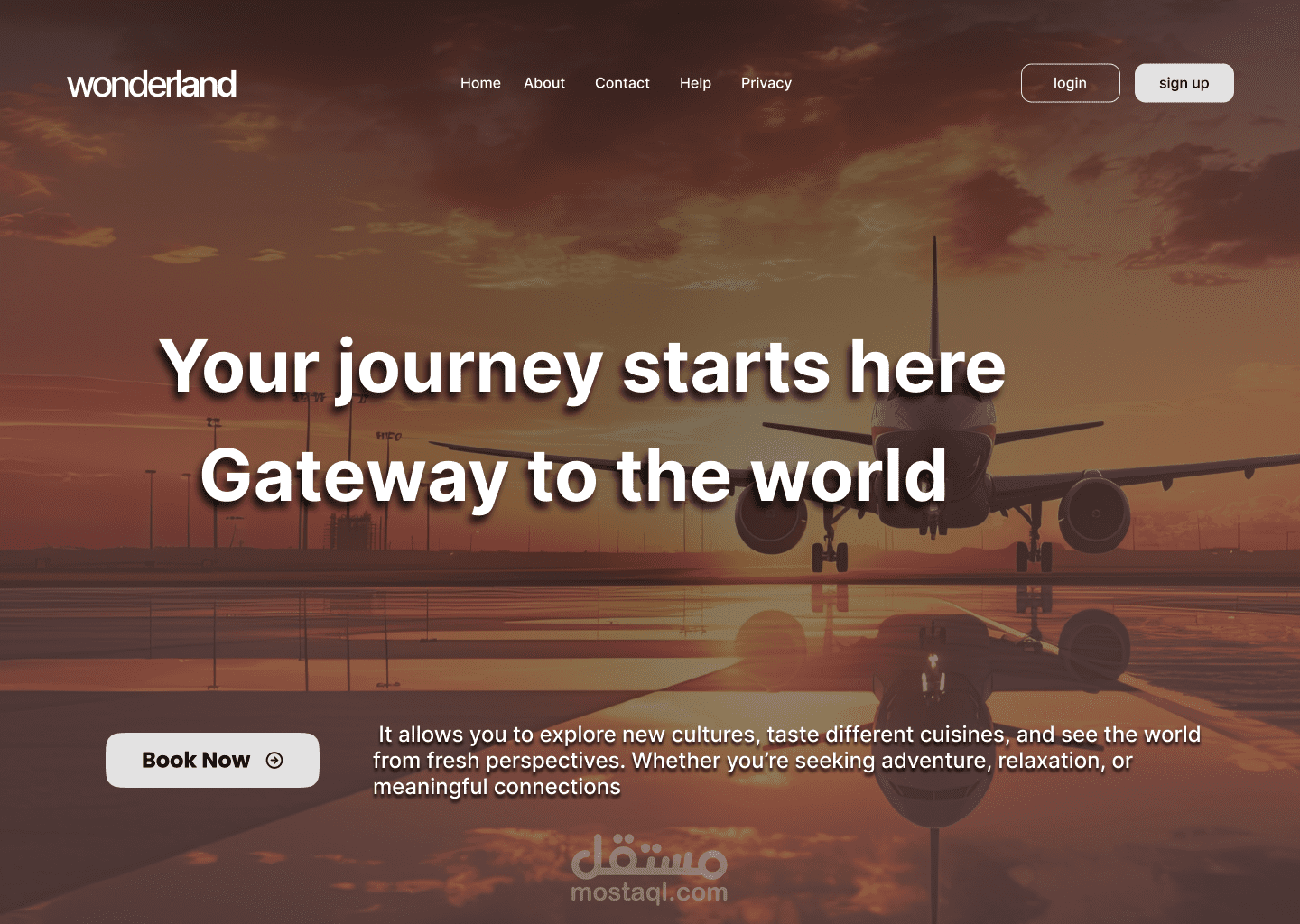 تصميم Landing Page متجاوبة للموبايل والتابلت باستخدام Figma مع تطبيق Constraints لضمان مرونة التصميم وسهولة الاستخدام.
