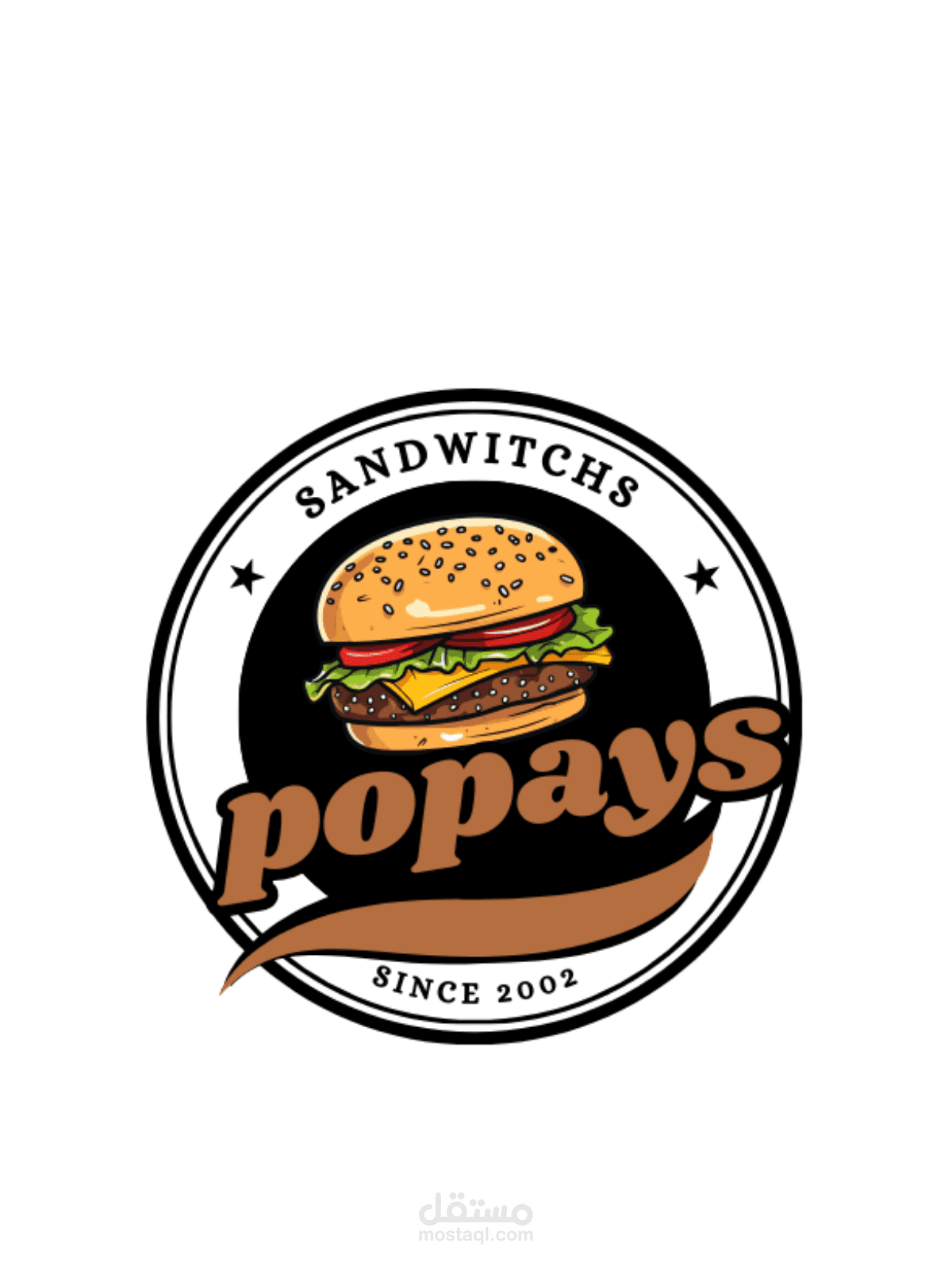 تصميم شعار مطعم بشكل عصري