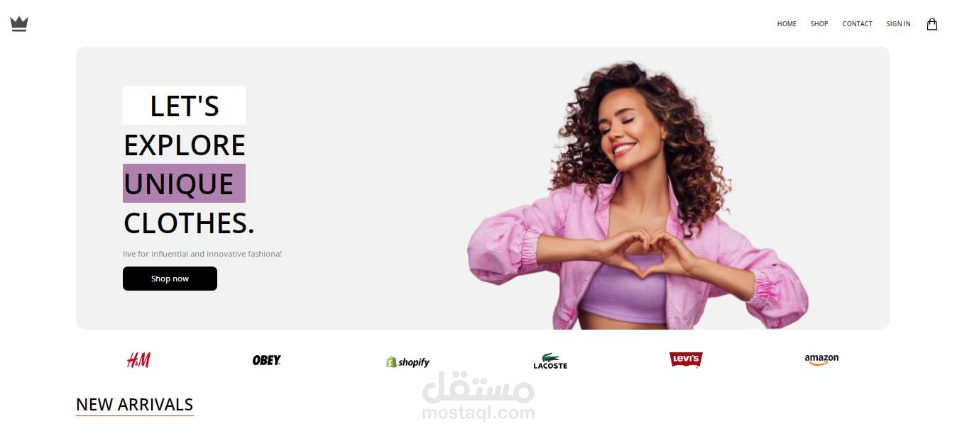 تطبيق ويب متكامل للتجارة الإلكترونية