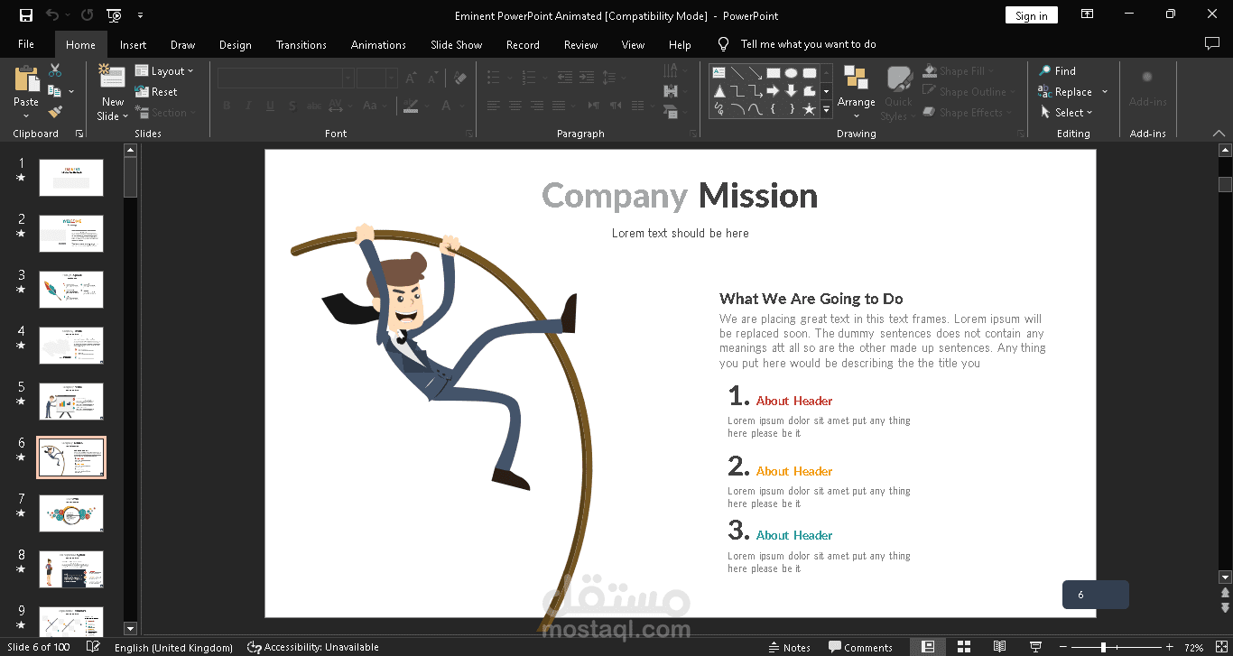عمل عروض تقديمية power point