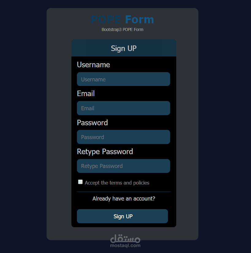 Login Form 3