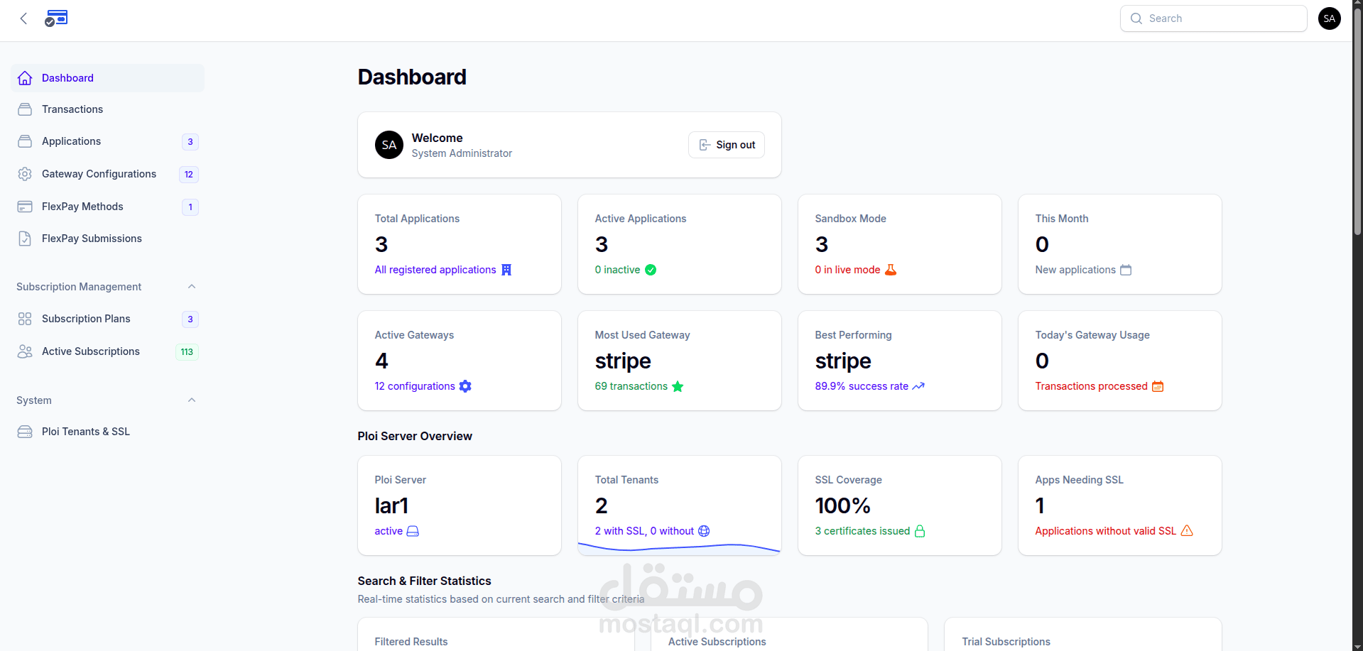 نظام فواتير ودفع إلكتروني (Laravel Backend)