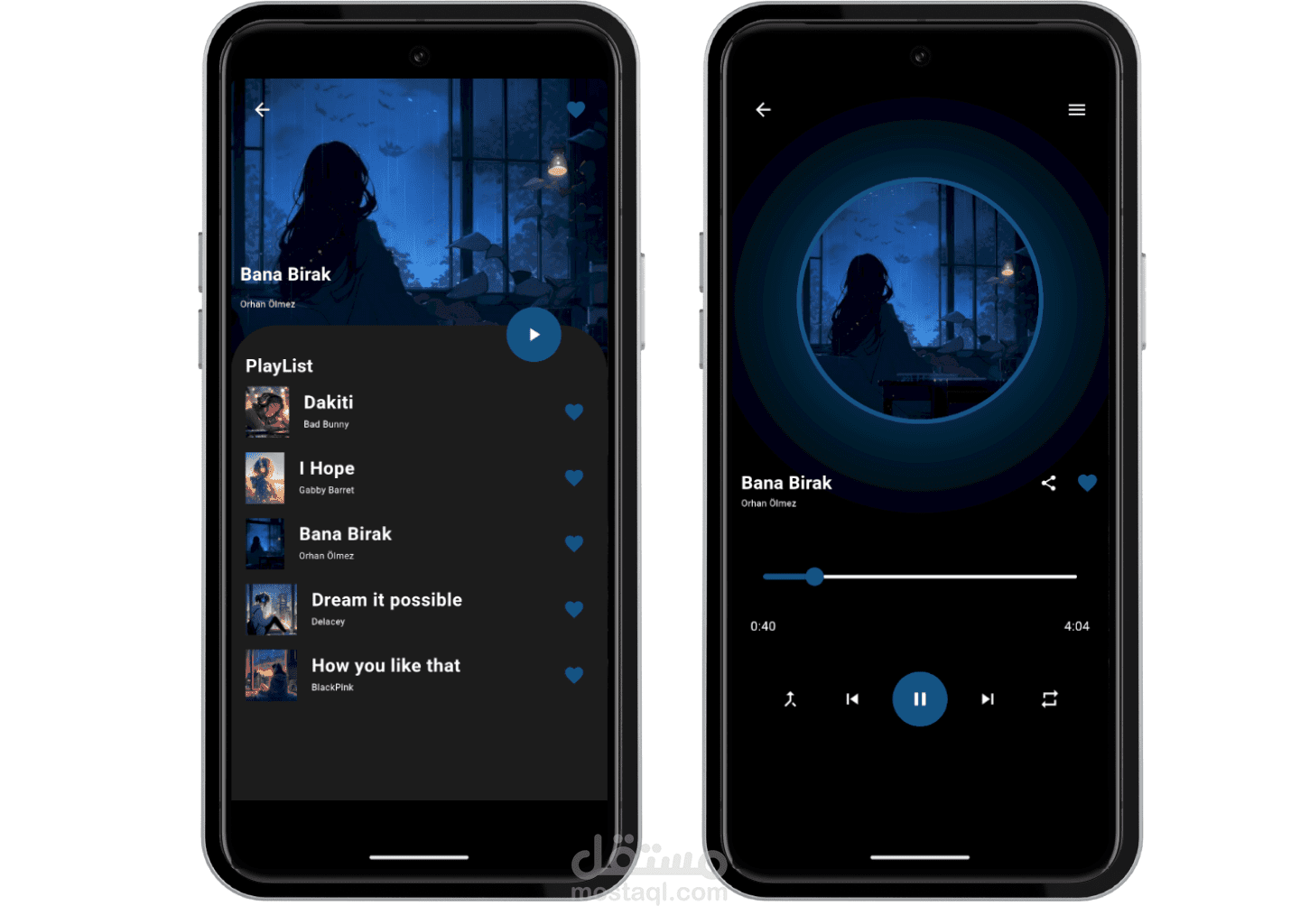 تطوير تطبيق موسيقى كامل للأندرويد و iOS باستخدام Flutter