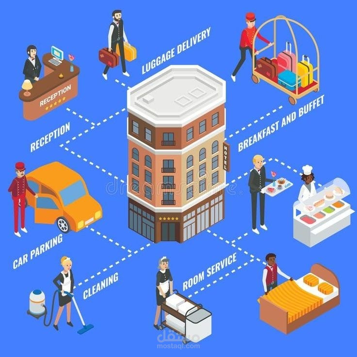 تحليل بيانات الحجوزات ومعدلات الإشغال للفندق