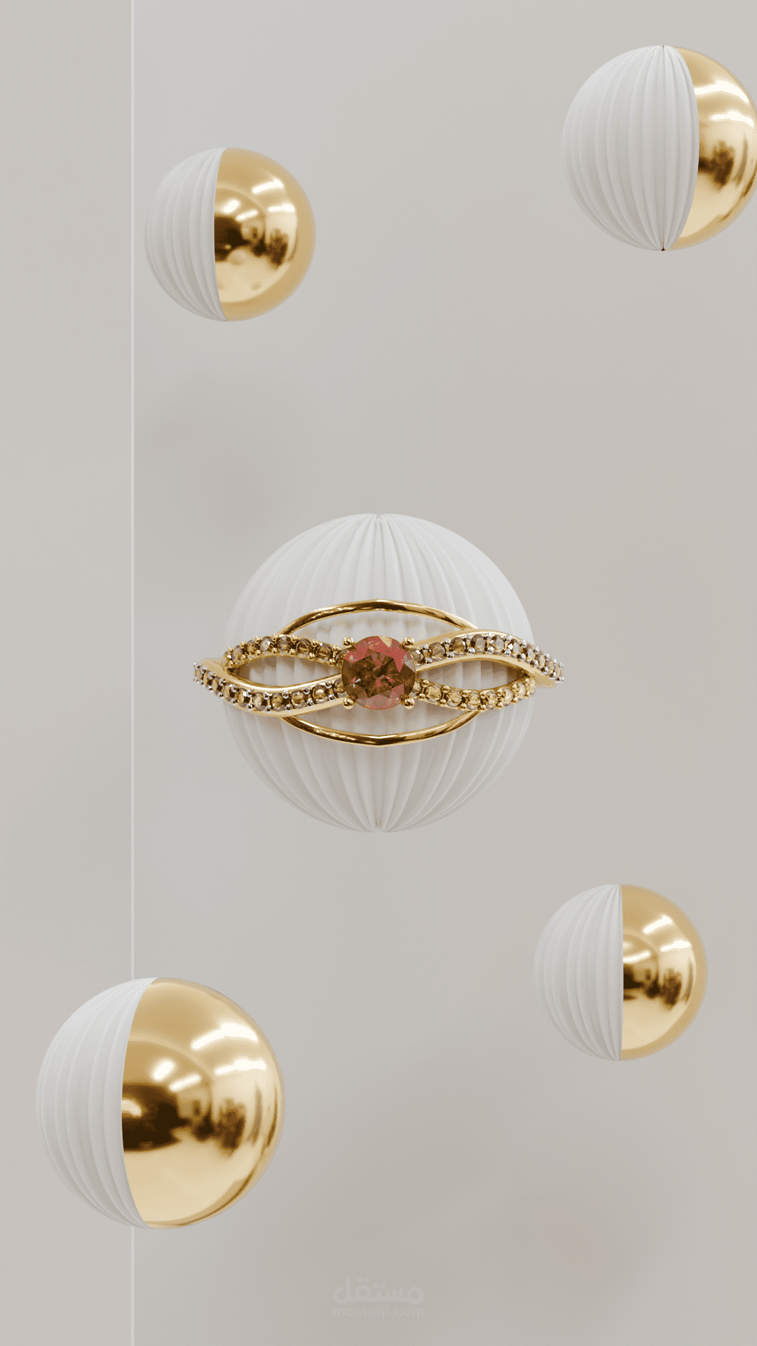 jewelry commercial in 3D