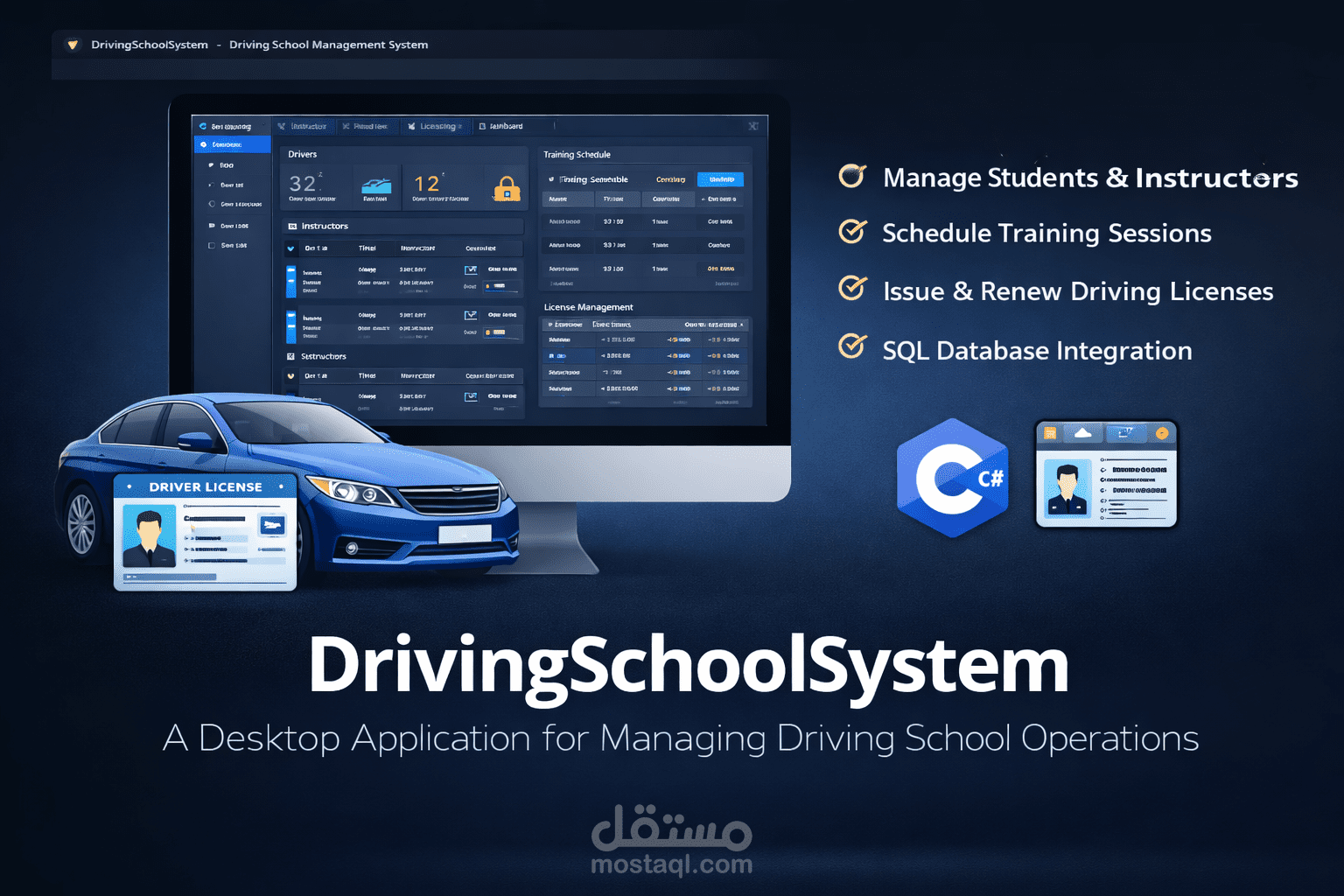 موقع ادارة مدرسة قيادة-DrivingSchoolSystem