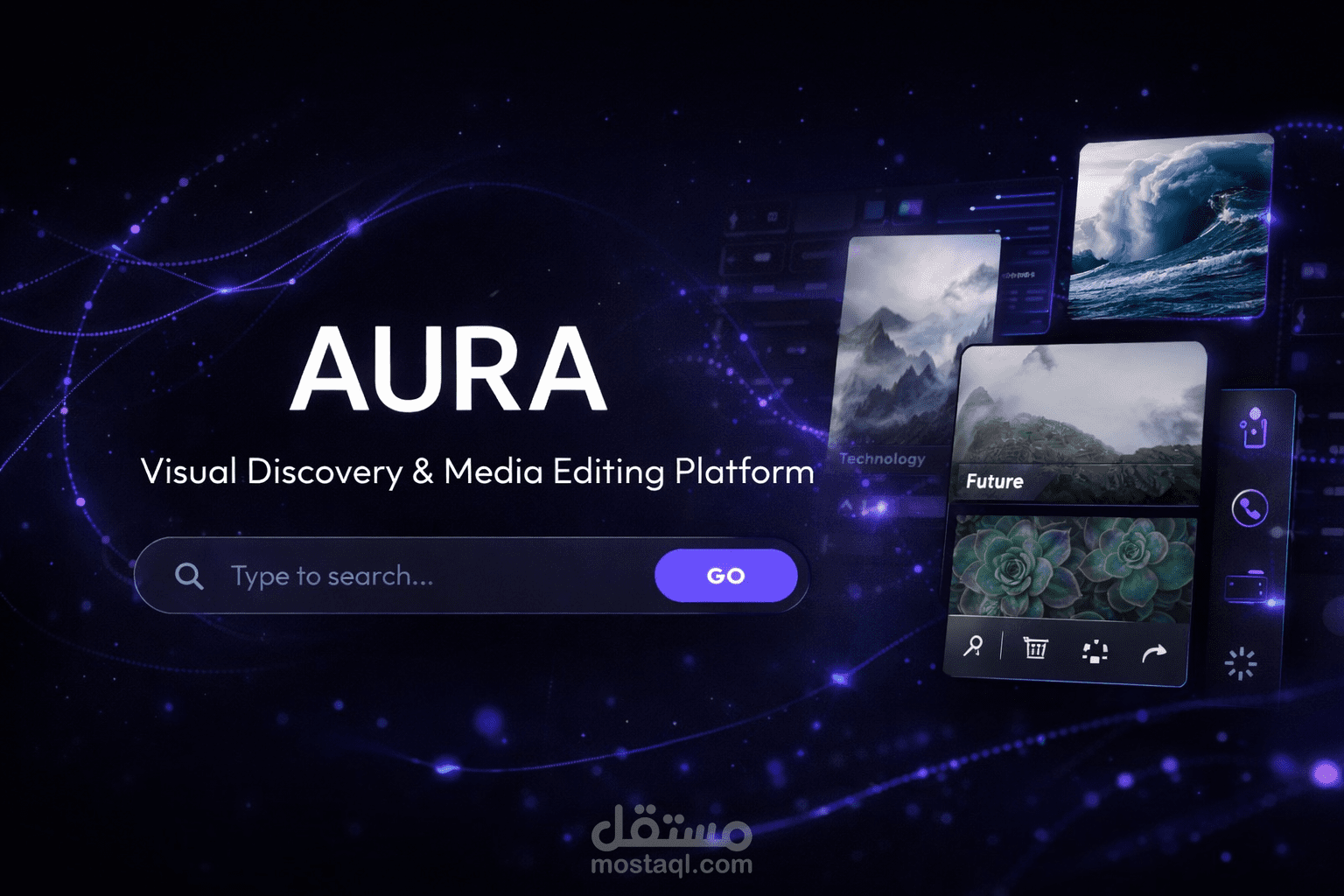 AURA - محرك اكتشاف مرئي للصور والفيديوهات