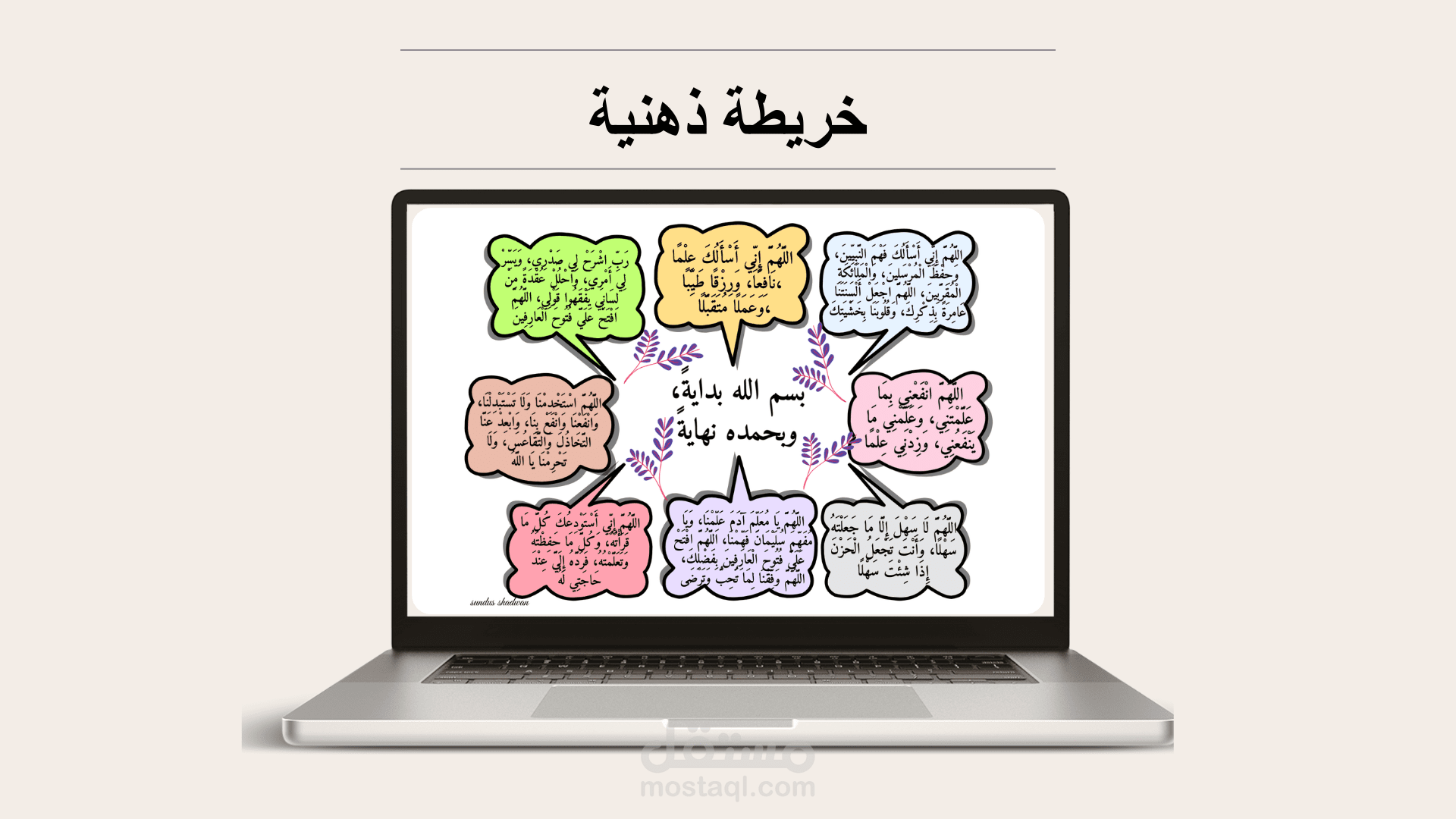خرائط ذهنية تعليمية وتصميمات بصرية للمذاكرة