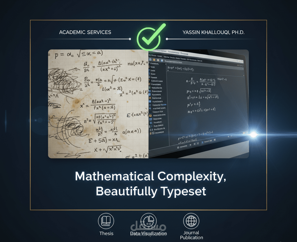 تحويل وتنسيق المخطوطات العلمية والرياضية المعقدة باستخدام LaTeX.