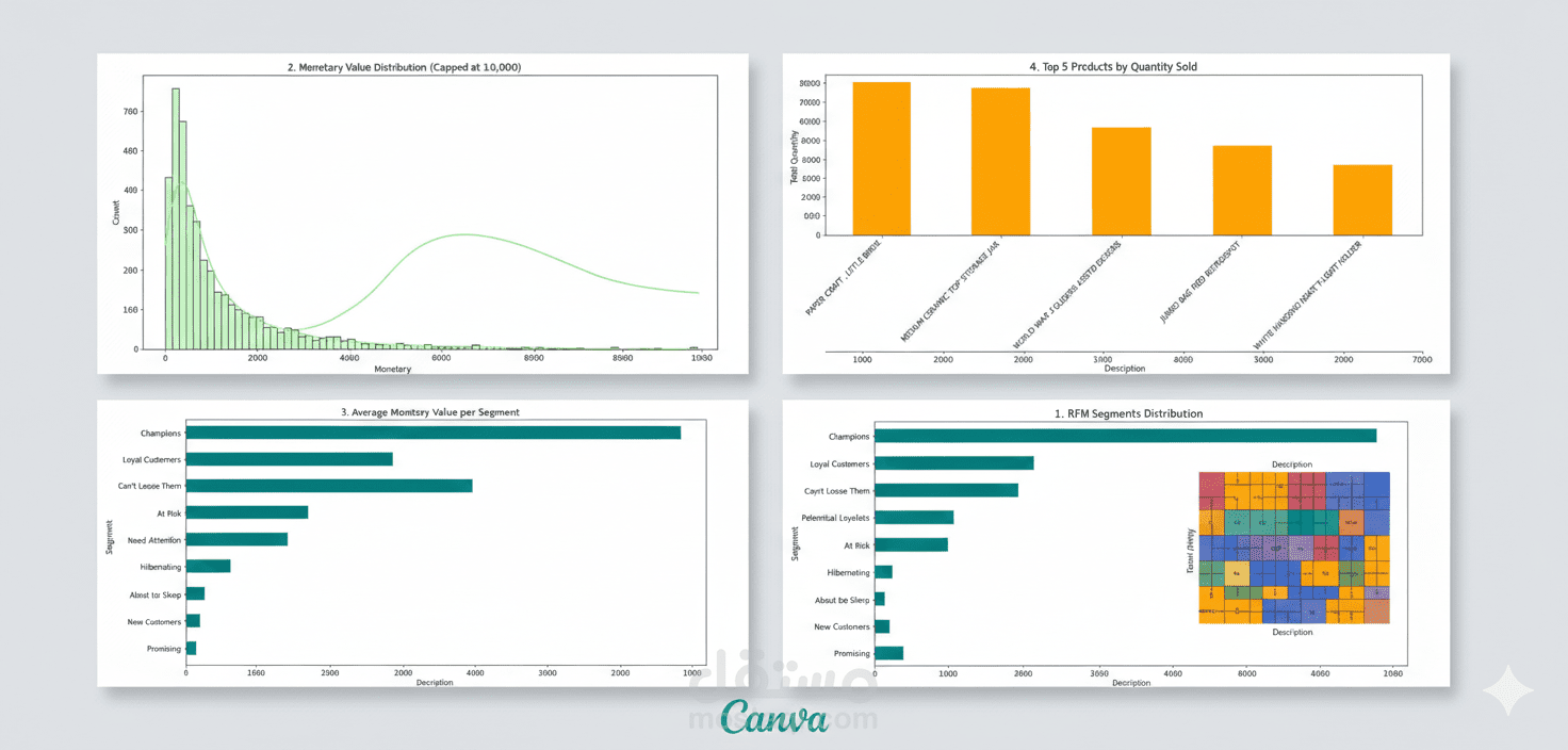 تحليل بصري وتصور بيانات سلوك المستهلك (Data Visualization & Insights)