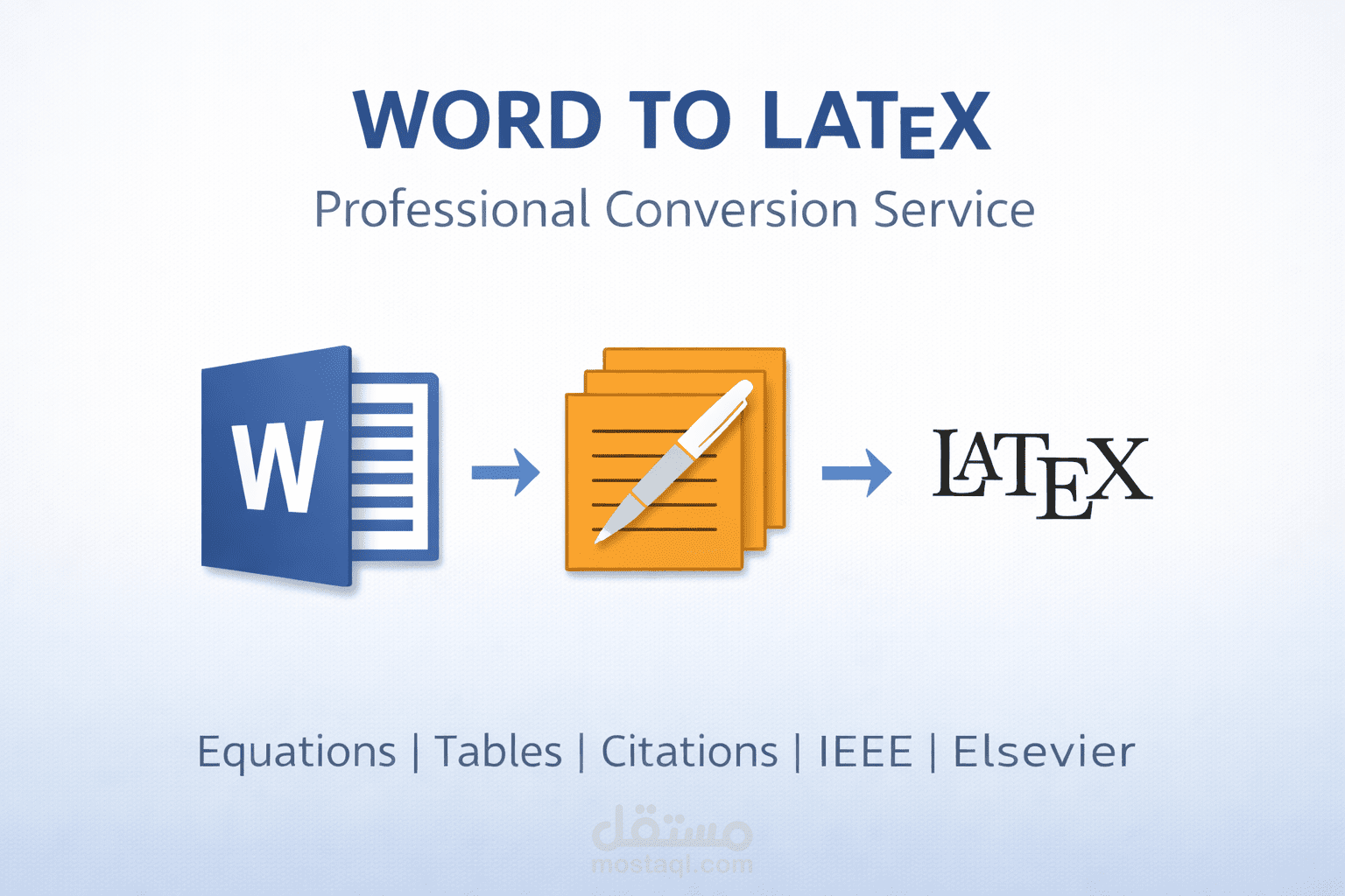 إعداد ملفات LaTeX احترافية