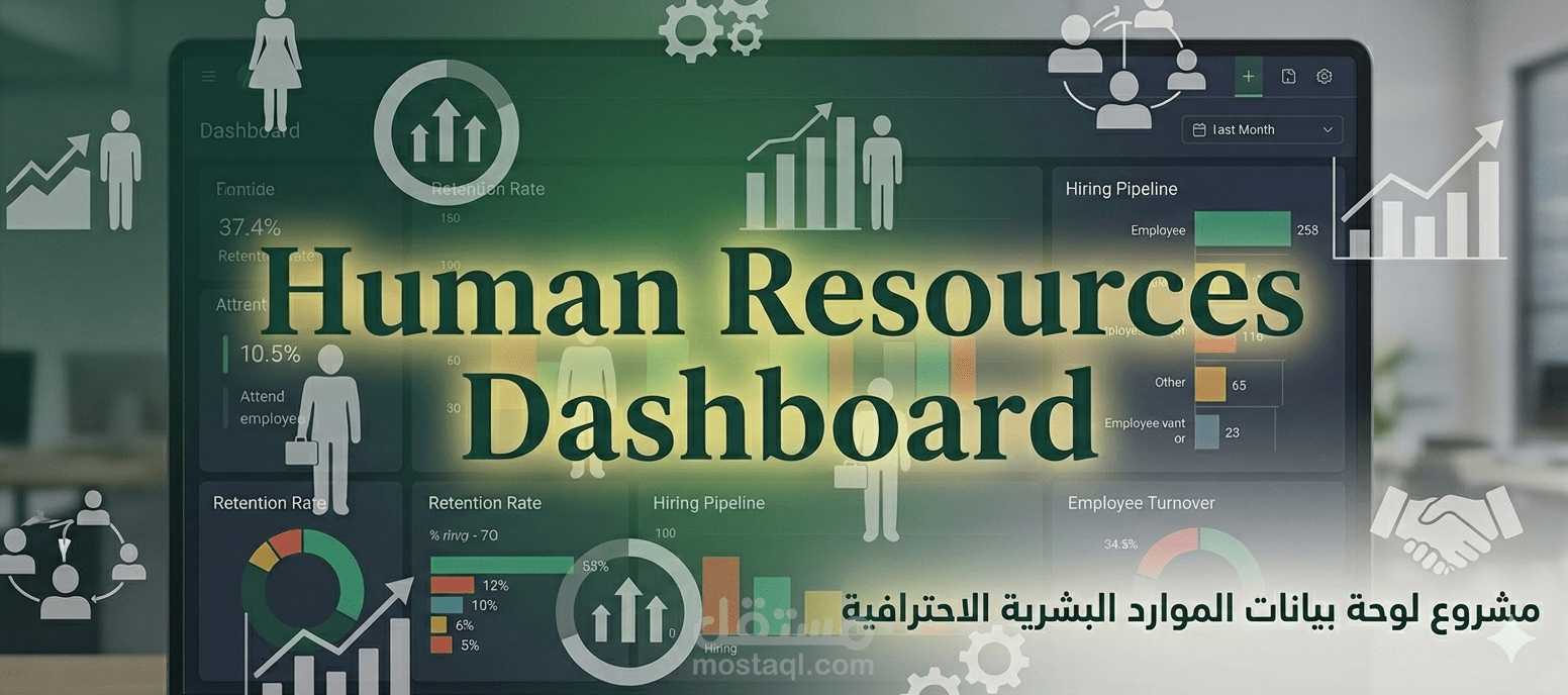 نظام تحليل القوى العاملة واستراتيجيات الاحتفاظ بالموظفين (HR Analytics Dashboard).