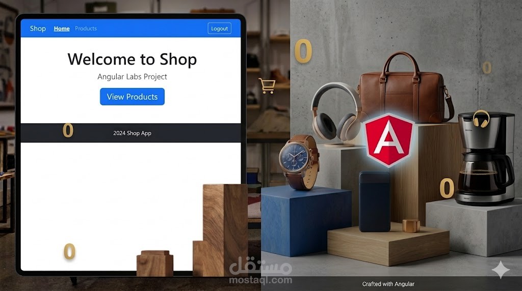 Angular - تطبيق متكامل للتجارة الإلكترونية
