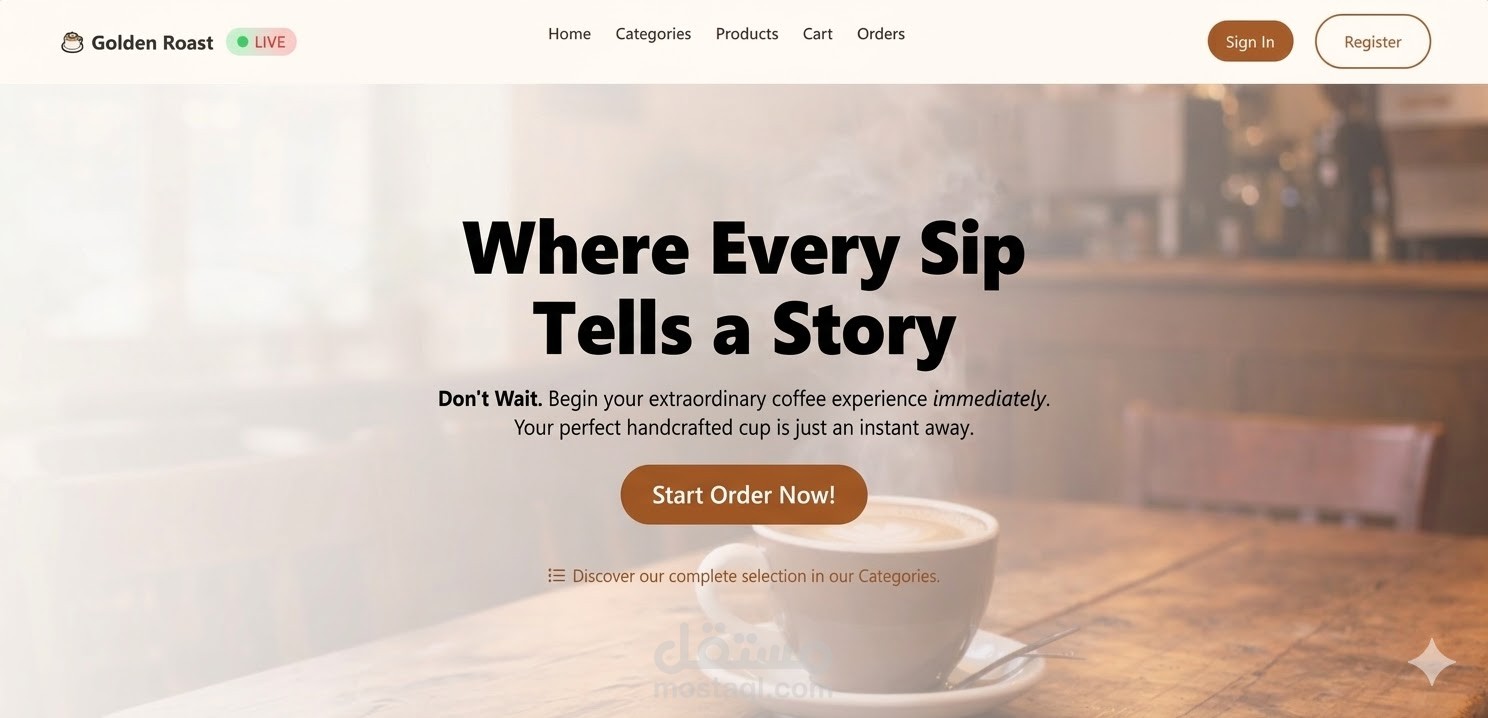 Coffee Shop using MVC tech