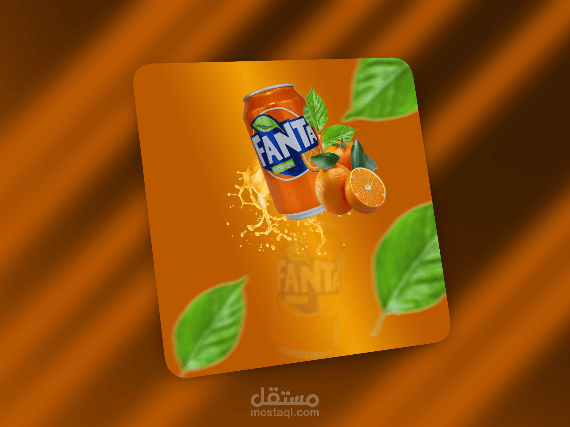 Fanta Orange – Advertising Poster Design (Photoshop)