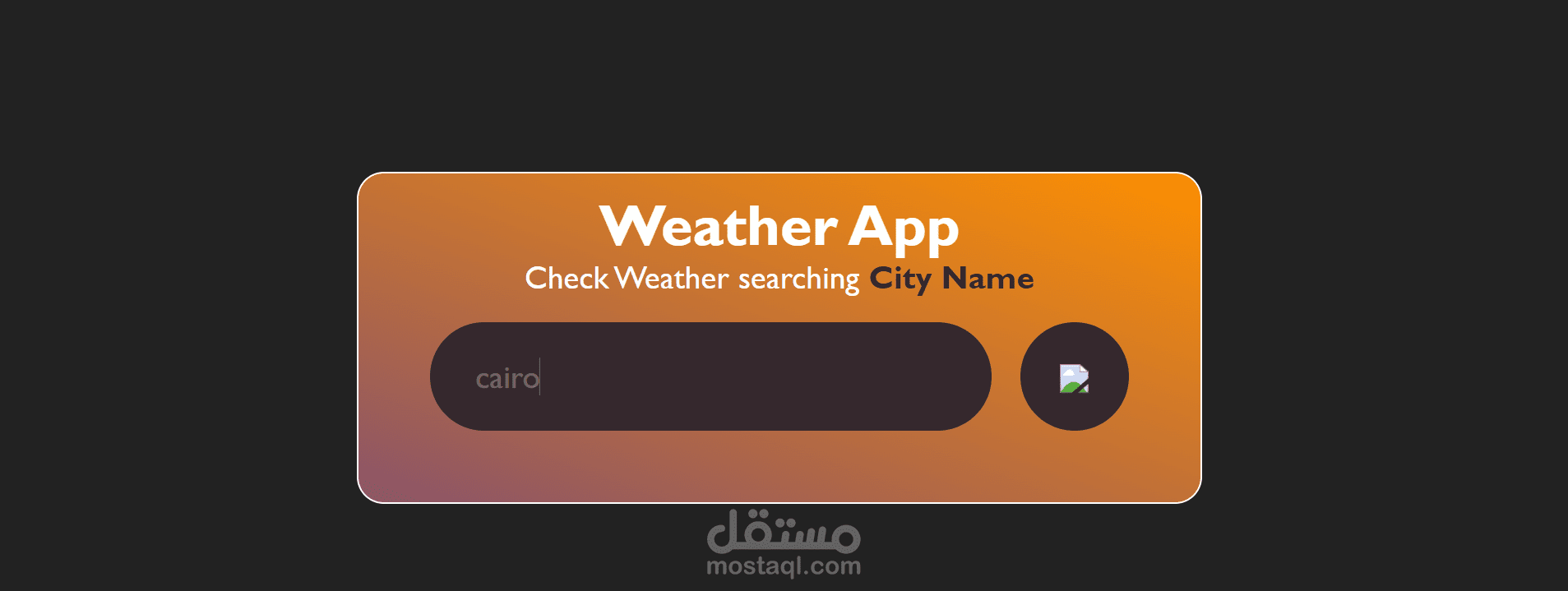 weather app
