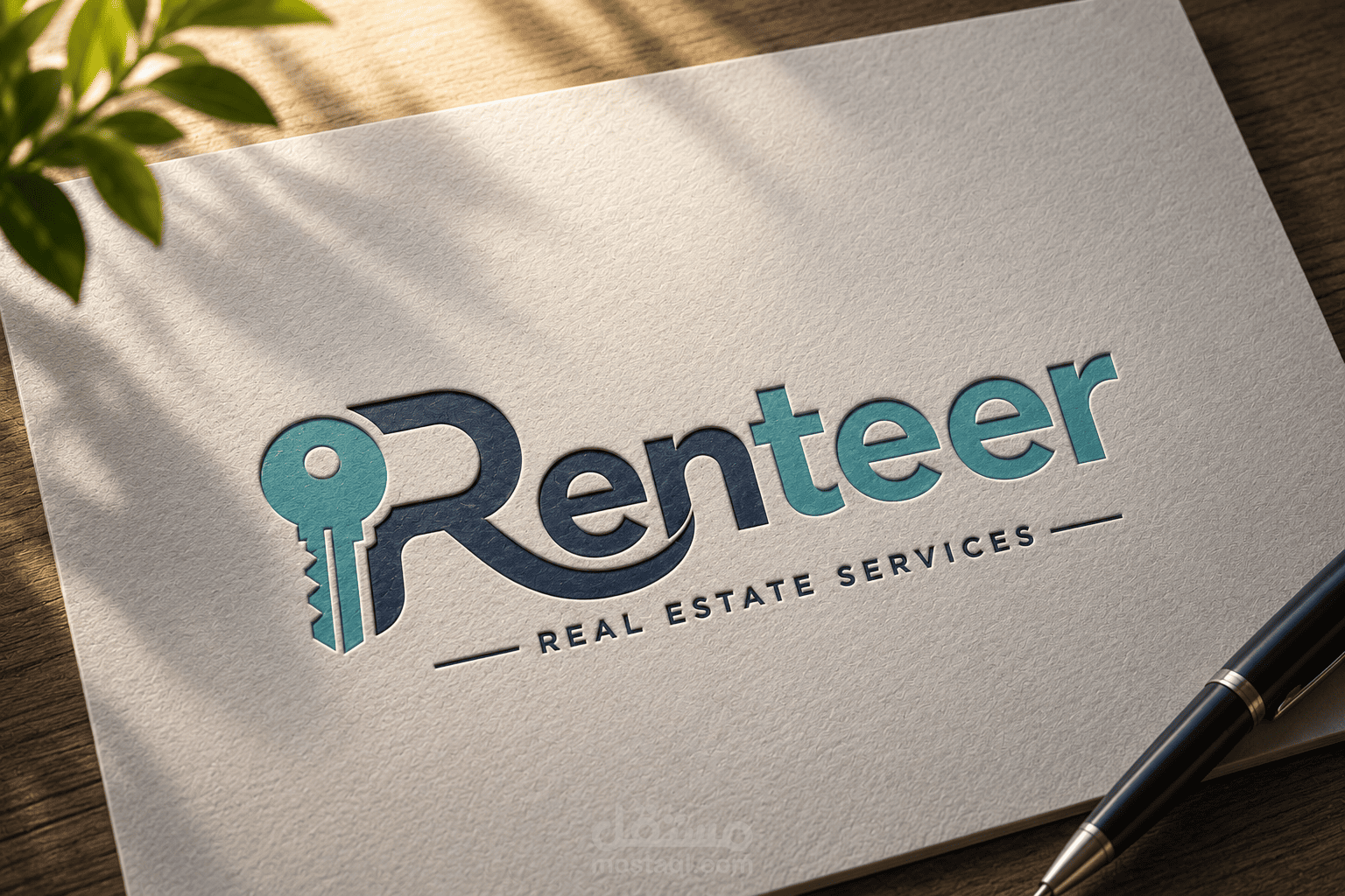 تصميم هوية بصرية وشعار لشركة Renteer للخدمات العقارية