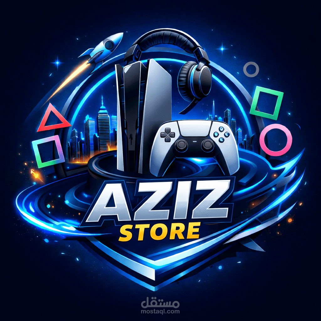 تصميم لوقو متجر العاب إلكترونية