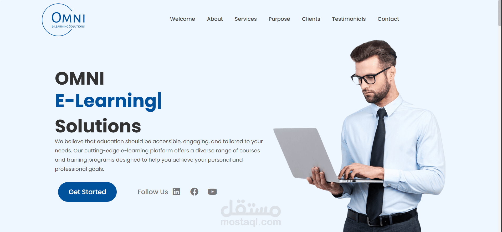 منصة OMNI Edu – موقع إلكتروني تعليمي