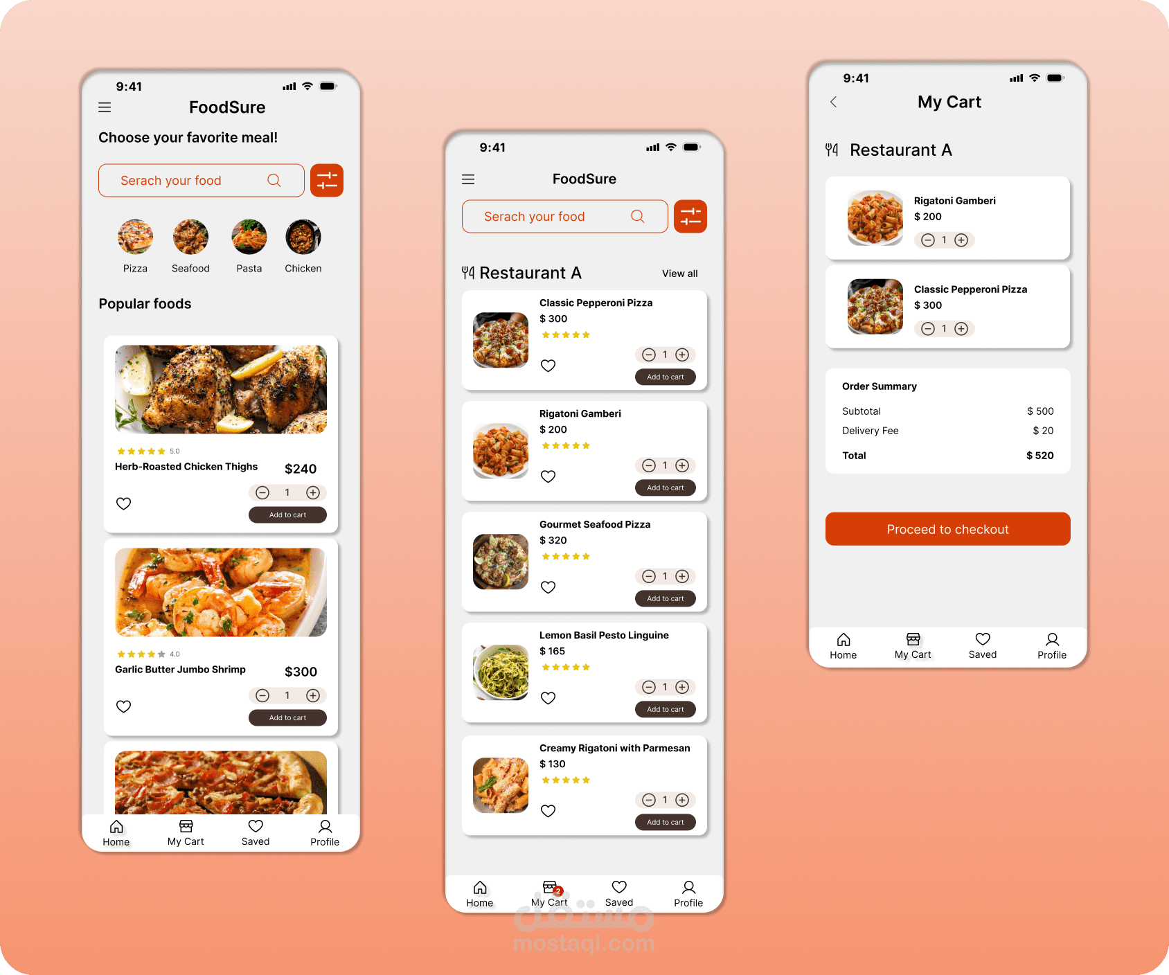 Food Delivery App - Cart Conflict UX/UI Design
