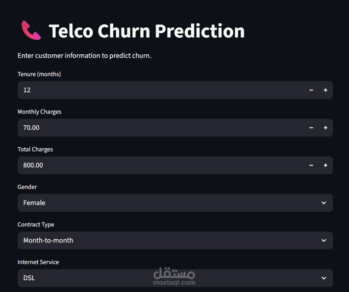 توقع انسحاب العملاء (Customer Churn Prediction) في شركات الاتصالات