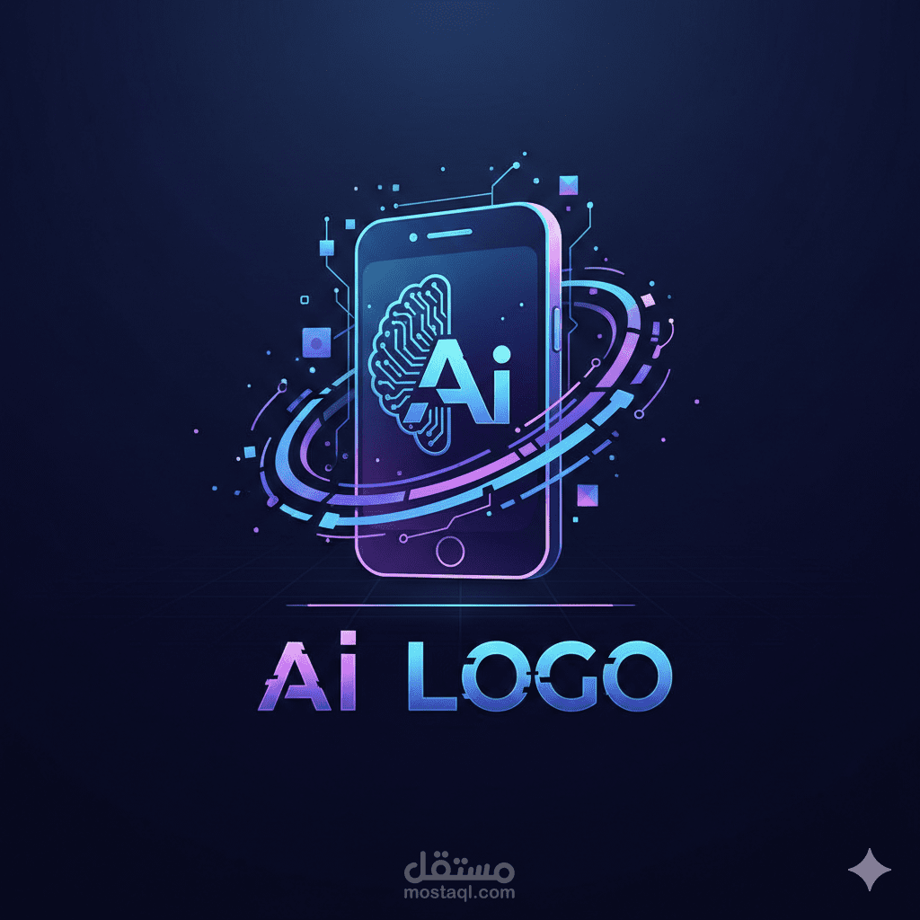 تصميم شعار (Logo) احترافي يدمج بين ذكاء التكنولوجيا ولمسة الإبداع البشري