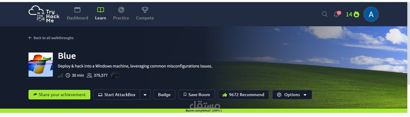 Deploy & hack into a Windows machine, leveraging common misconfigurations issues.