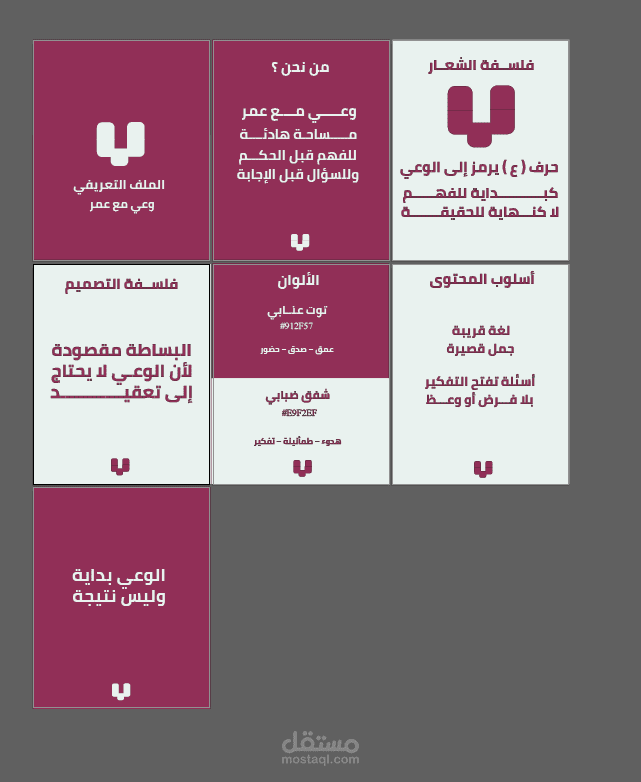 تصميم ملف تعريفي لحساب «وعي مع عمر»