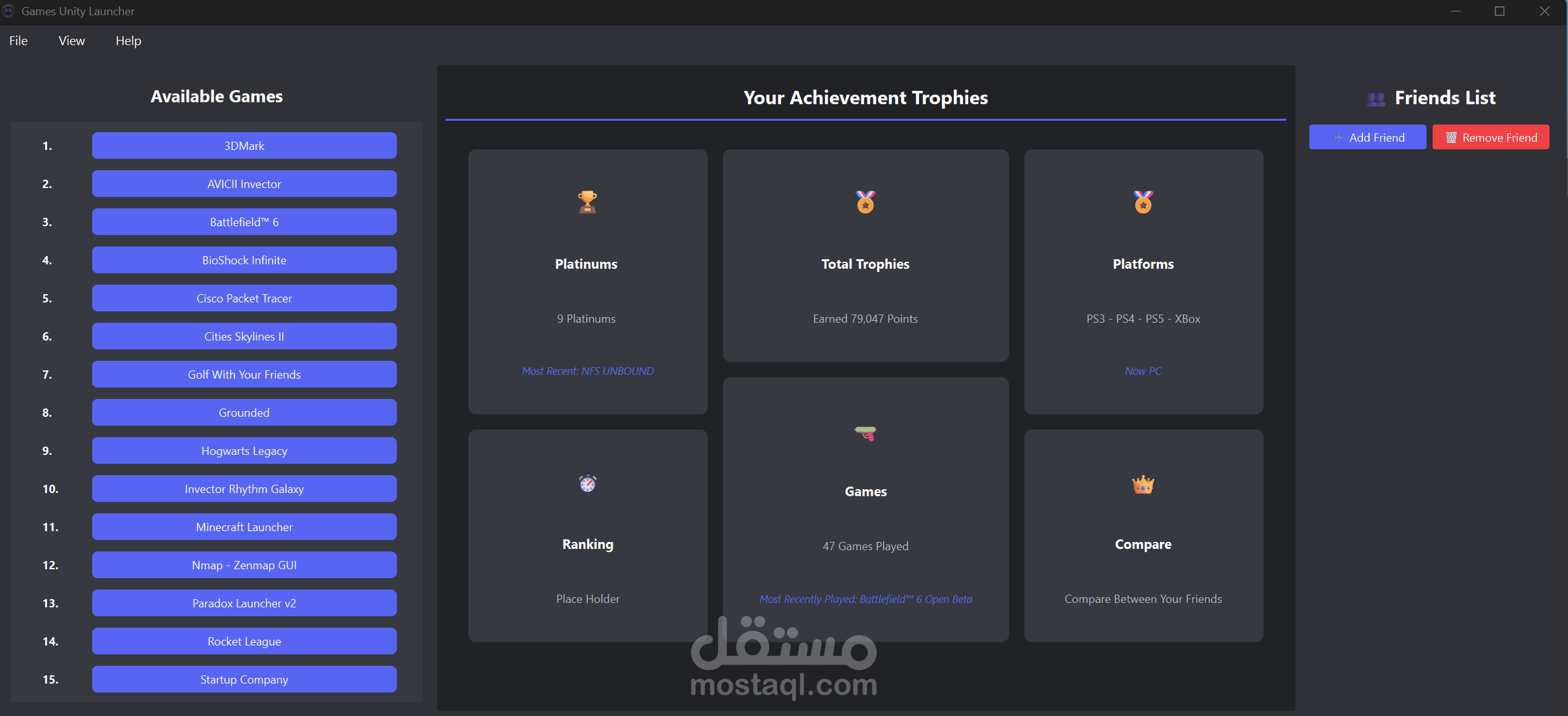Python Program for games mangement