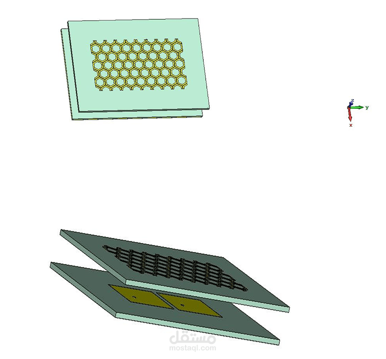 تصميم ومحاكاة هوائي (Microstrip Antenna Design)