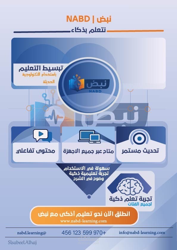 تصميم إنفوجرافيك لمنصة "نبض"