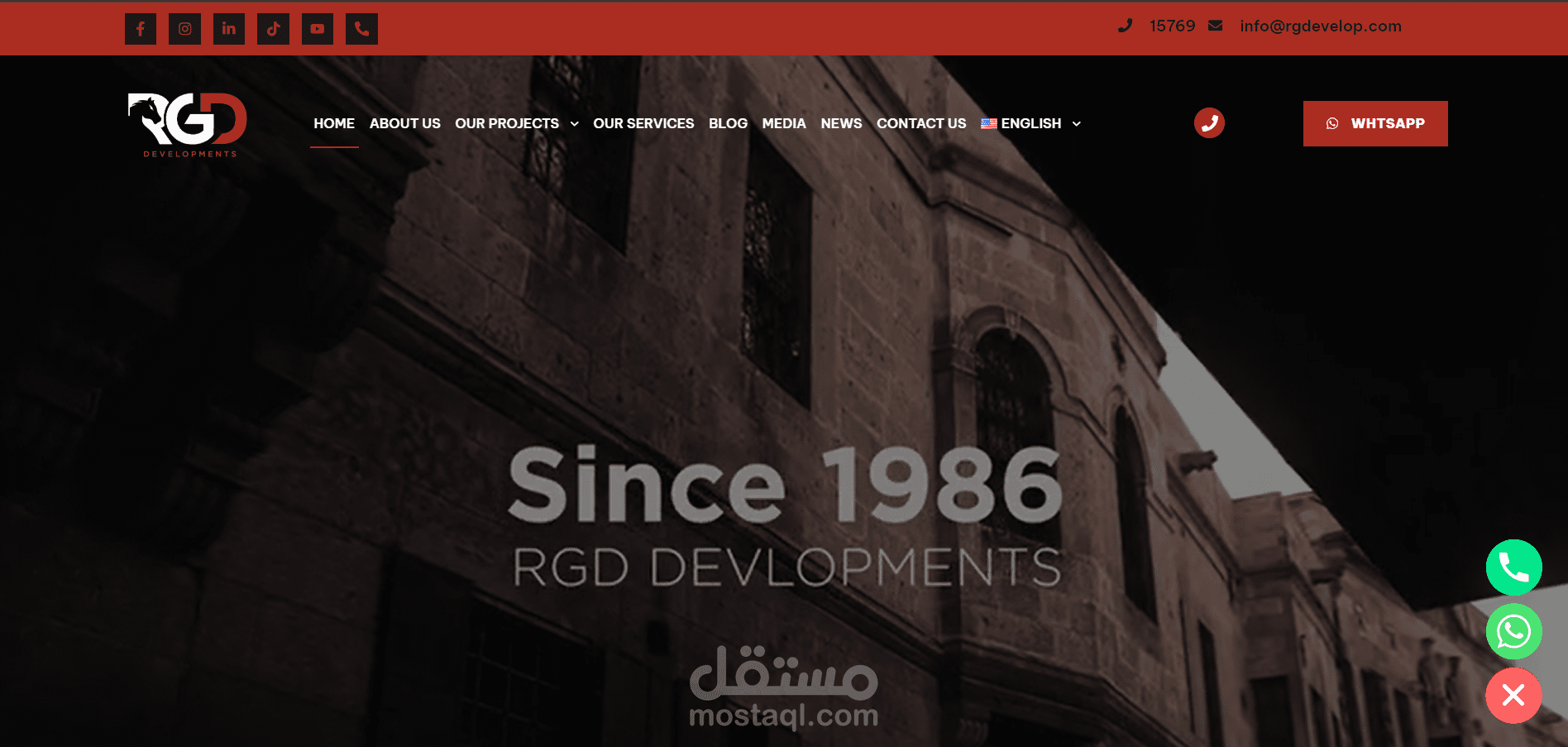 انشاء موقع الكتروني لـroqi realestate