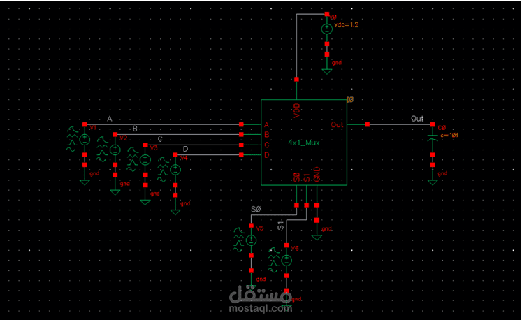 4*1 Multiplexer Design