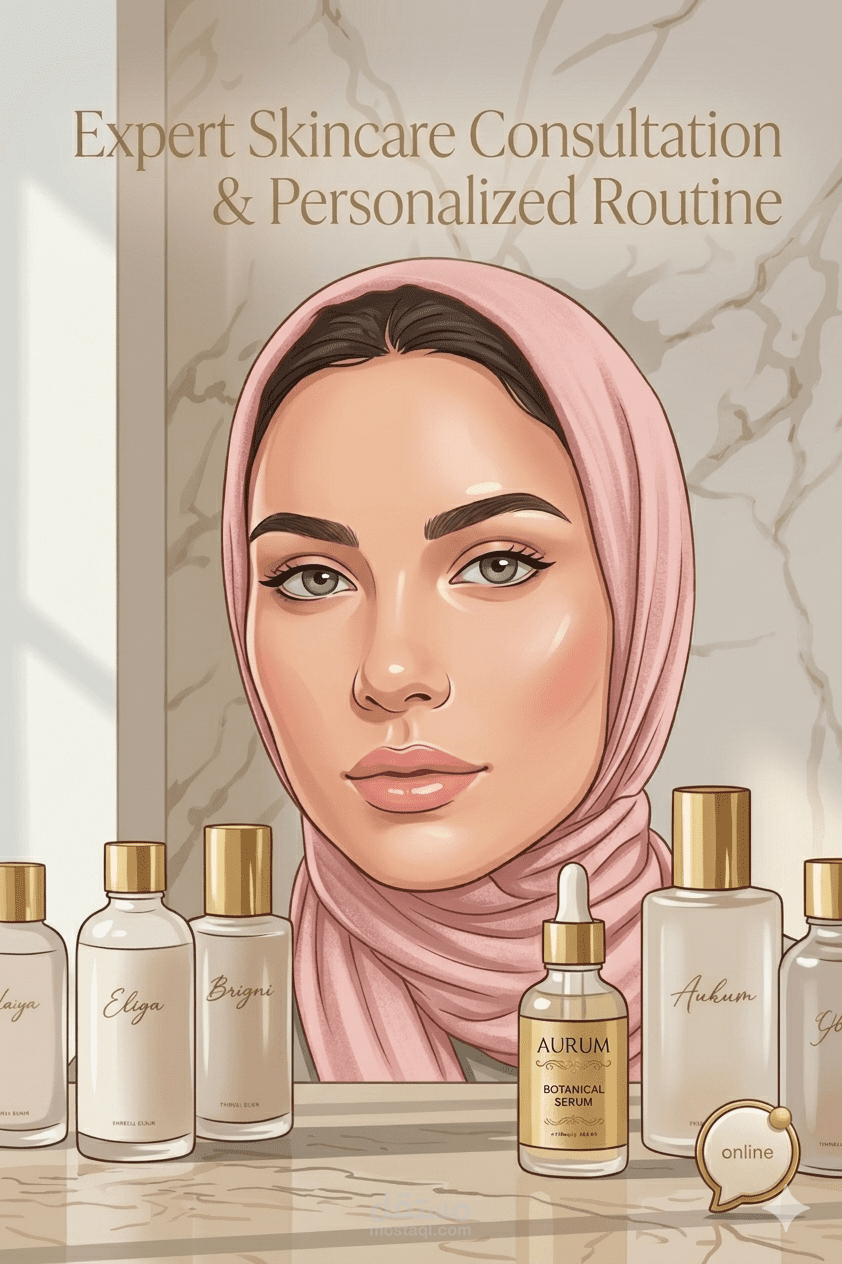 بناء روتين سكين كير يتناسب مع نوع البشرة مع حل المشاكل المصاحبة ليها