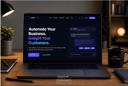 clientMORE - منصة تسويق رقمي وإدارة صفحات