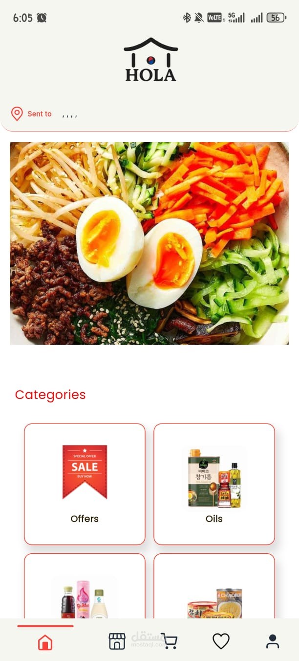 hola food mobile application