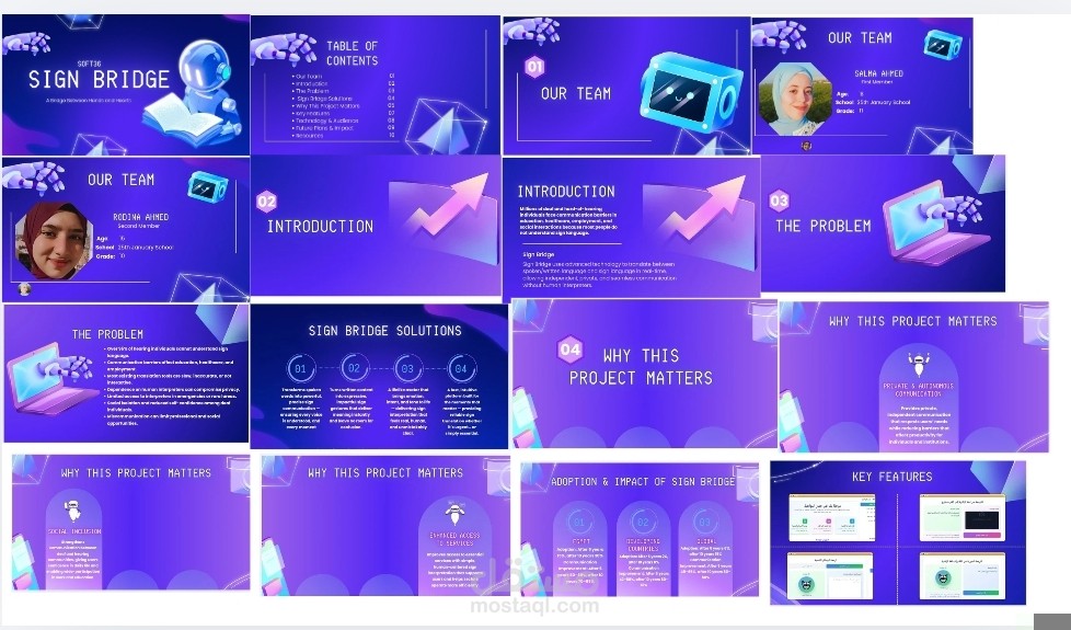 Presentation slides for the Signal Bridge project