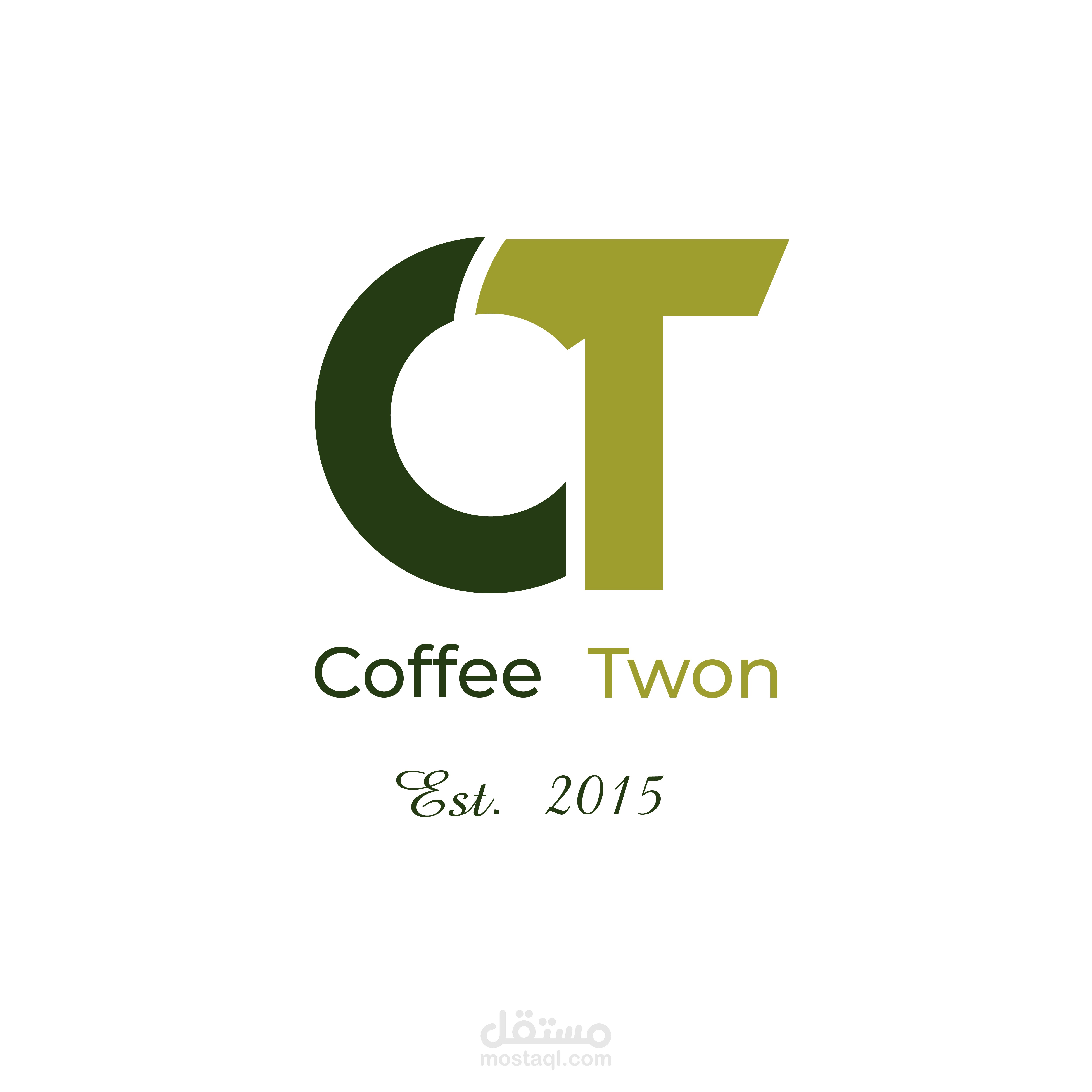 تصميم لوجو لشركه COFFEE TWON لبيع ماكينات القهوه