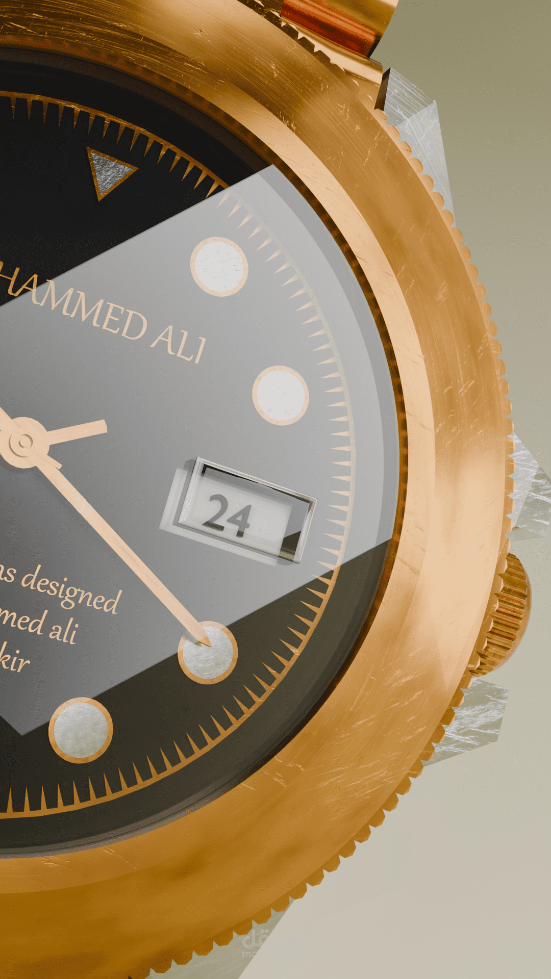 تصميم ساعة يد باستخدام برنامج blender