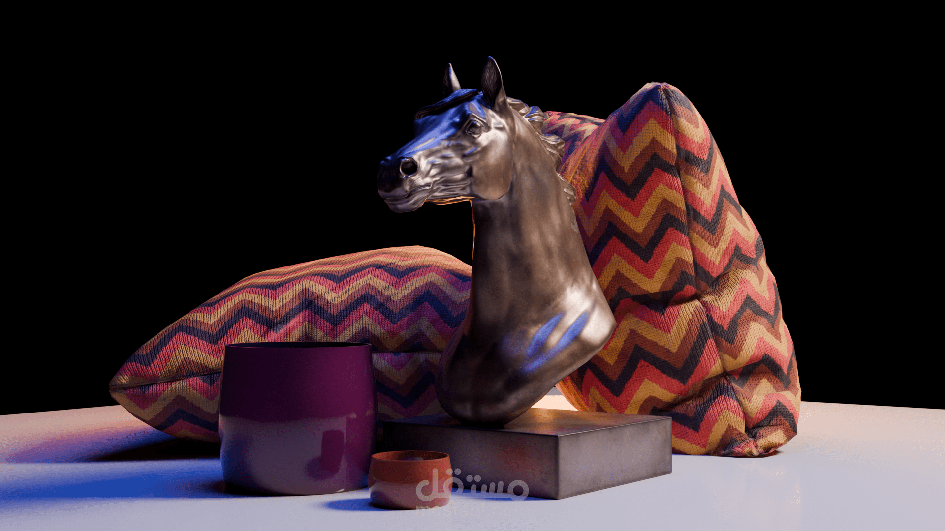 تصميم تكوين على برنامج بلندر